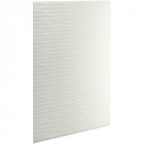 Choreograph 0.3125 in. x 60 in. x 96 in. 1-Piece Shower Wall Panel in Dune with Brick Texture for 96 in. Showers