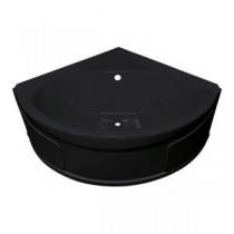 Sea Wave 4 ft. Whirlpool Tub with Center Drain in Black