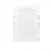 Ensemble 1-5/8 in. x 48 in. x 72-1/2 in. 1-Piece Direct-to-Stud Shower Panel Back Wall in White