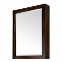 Madison 28 in. x 36 in. Mirrored Surface-Mount Medicine Cabinet in Light Espresso