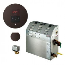6kW Steam Bath Generator with iTempo AutoFlush Round Package in Oil Rubbed Bronze