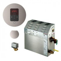 7.5kW Steam Bath Generator with iTempo AutoFlush Round Package in Brushed Nickel