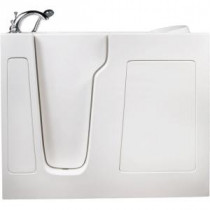 3.83 ft. Left-Drain Walk-In Whirlpool and Air Bath Tub in White