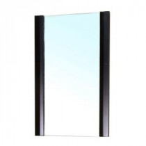 Bexhill 32 in. L x 20 in. W Solid Wood Frame Wall Mirror in Black