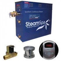 Oasis 7.5kW QuickStart Steam Bath Generator Package with Built-In Auto Drain in Brushed Nickel