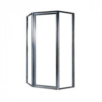 38 in. Neo-Angle Shower Door with Clear Glass