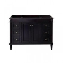 Tiffany 48 in. Vanity Cabinet Only in Espresso