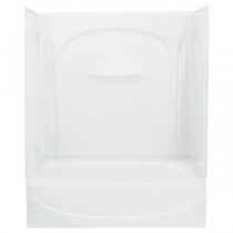 Acclaim 30 in. x 60 in. x 72 in. Standard Fit Bath/Shower Kit in White