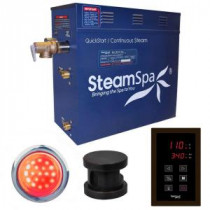 Indulgence 6kW QuickStart Steam Bath Generator Package in Polished Oil Rubbed Bronze