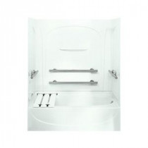 Acclaim 30 in. x 60 in. x 72 in. Standard Fit Shower Kit in White