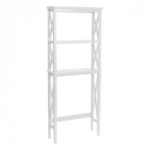 X-Frame 26 in. W Bathroom Space Saver in White