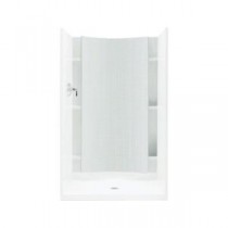 Accord 1.25 in. x 36 in. x 77 in. 1-Piece Direct-to-Stud Shower Back Wall in White