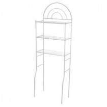 Arch Metal 23 in. W Space Saver with 3-Shelf in White