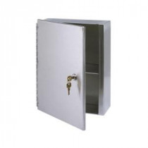 10.5 in. x 13 in. Surface-Mounted Medicine Cabinet in Stainless Steel
