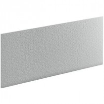 Choreograph 0.3125 in. x 60 in. x 28 in. 1-Piece Shower Wall Panel in Ice Grey with Hex Texture