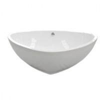 PureScape 400 6.12 ft. Acrylic Double Ended Flatbottom Non-Whirlpool Bathtub in White