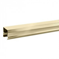 48 in. Sliding Shower Door Track in Polished Brass