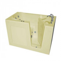4.5 ft. Right Drain Walk-In Whirlpool Bath Tub in Biscuit