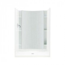Accord 1-1/4 in. x 42 in. x 77 in. 1-piece Direct-to-Stud Shower Back Wall in White