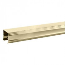 60 in. Tub Door Track in Polished Brass