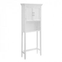 Avington 27 in. W Freestanding Space Saver Cabinet with Adjustable Shelves in White