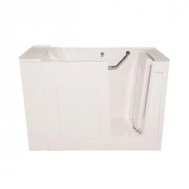 Lifestyle 4.3 ft. x 30 in. Reversible Drain Soaking Tub in White