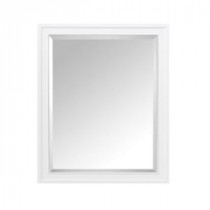 Madison 28 in. W x 36 in. H Cabinet Mirror in White